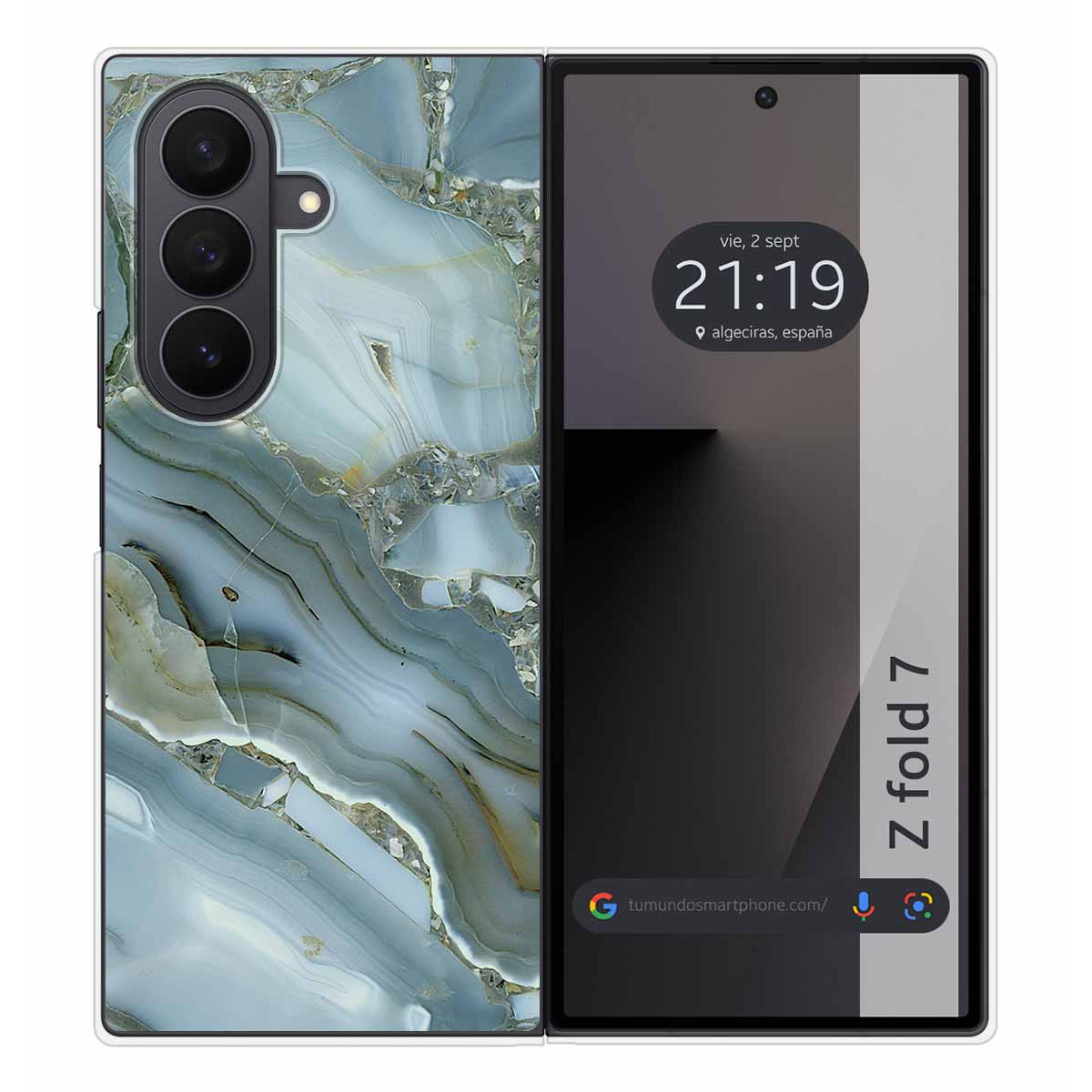 Funda Silicona para Samsung Galaxy Z Fold 7 5G diseño Mármol 09 Dibujos