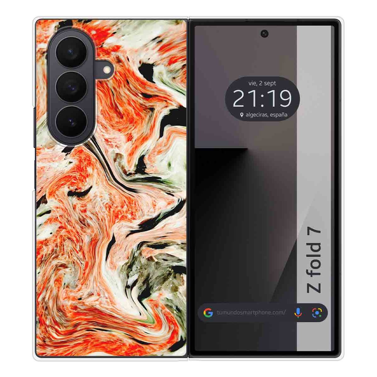 Funda Silicona para Samsung Galaxy Z Fold 7 5G diseño Mármol 12 Dibujos