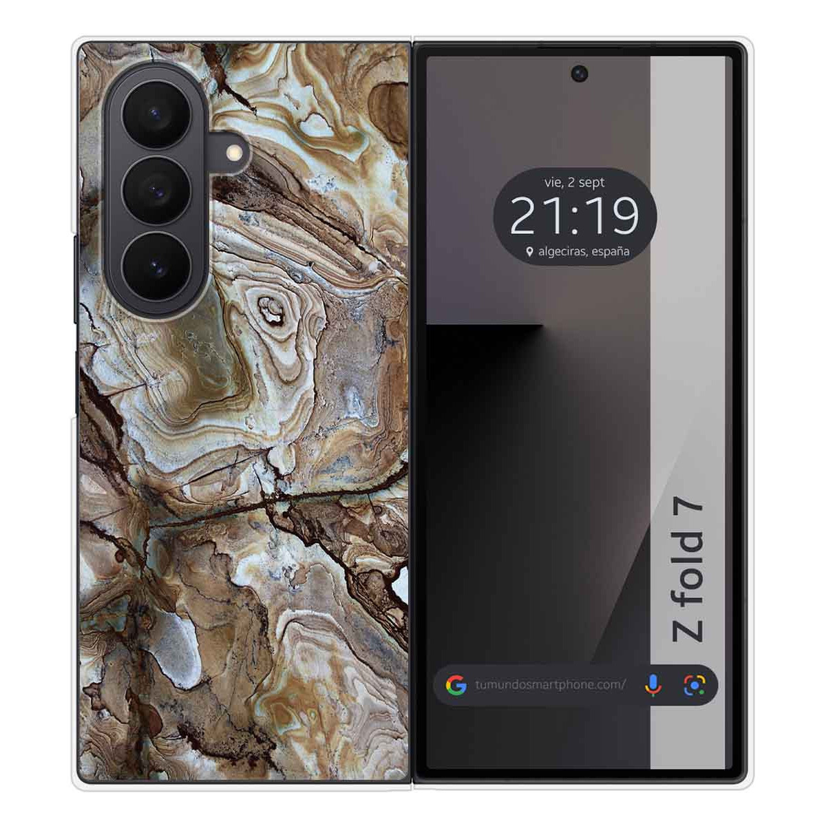 Funda Silicona para Samsung Galaxy Z Fold 7 5G diseño Mármol 14 Dibujos