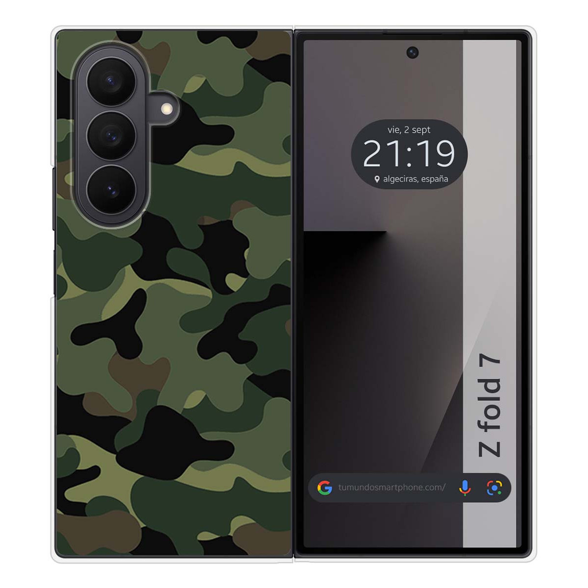 Funda Silicona para Samsung Galaxy Z Fold 7 5G diseño Camuflaje Dibujos