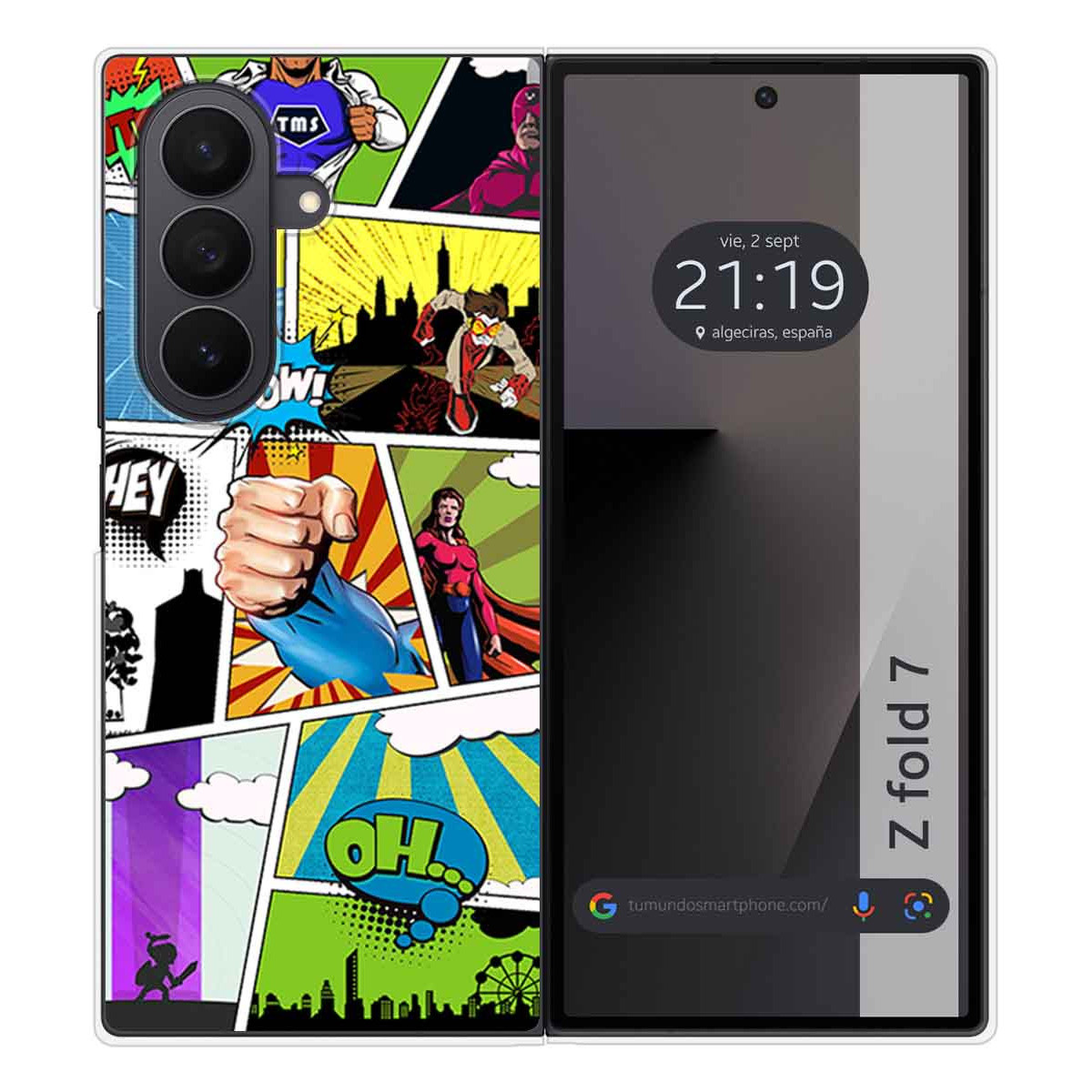 Funda Silicona para Samsung Galaxy Z Fold 7 5G diseño Comic Dibujos