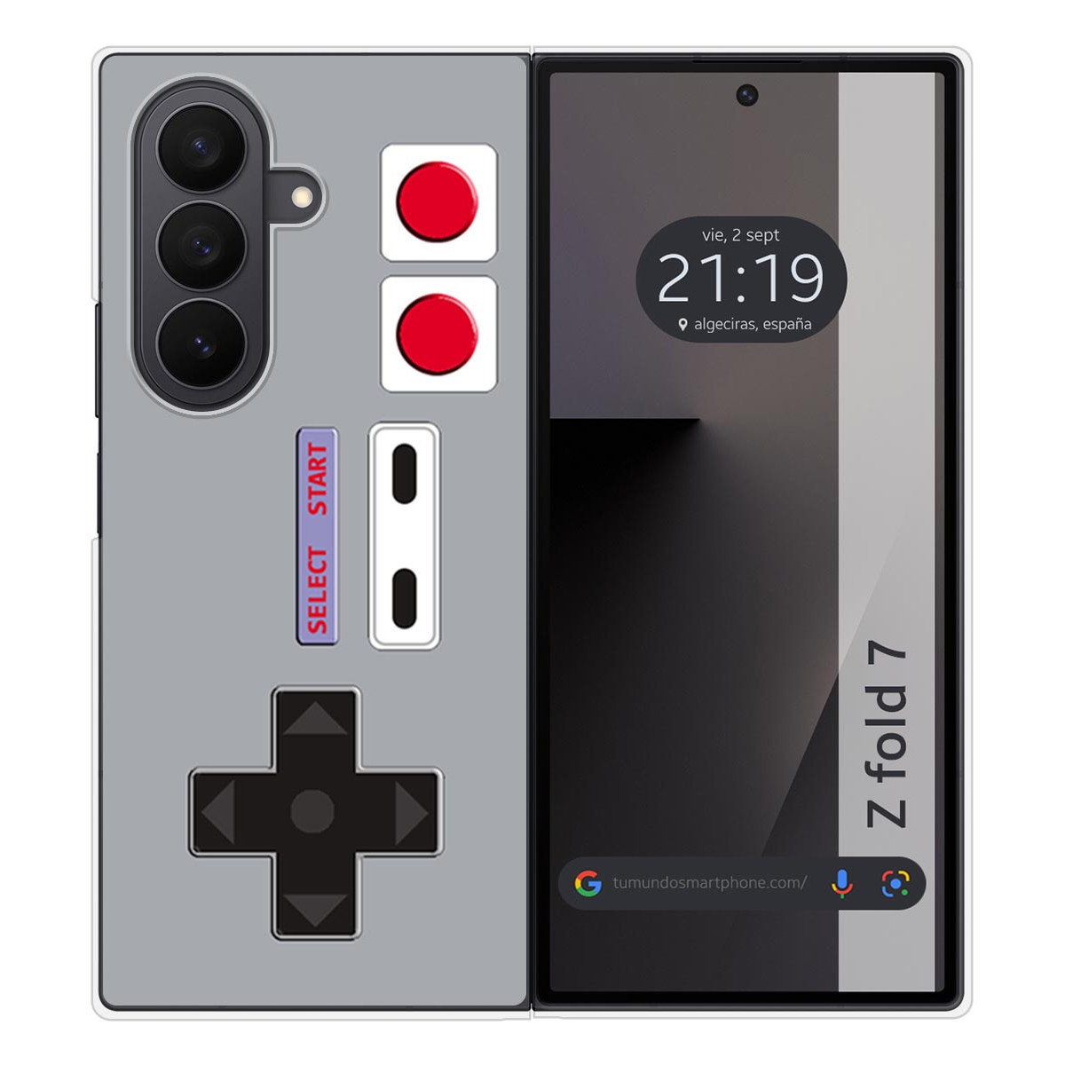 Funda Silicona para Samsung Galaxy Z Fold 7 5G diseño Consola Dibujos