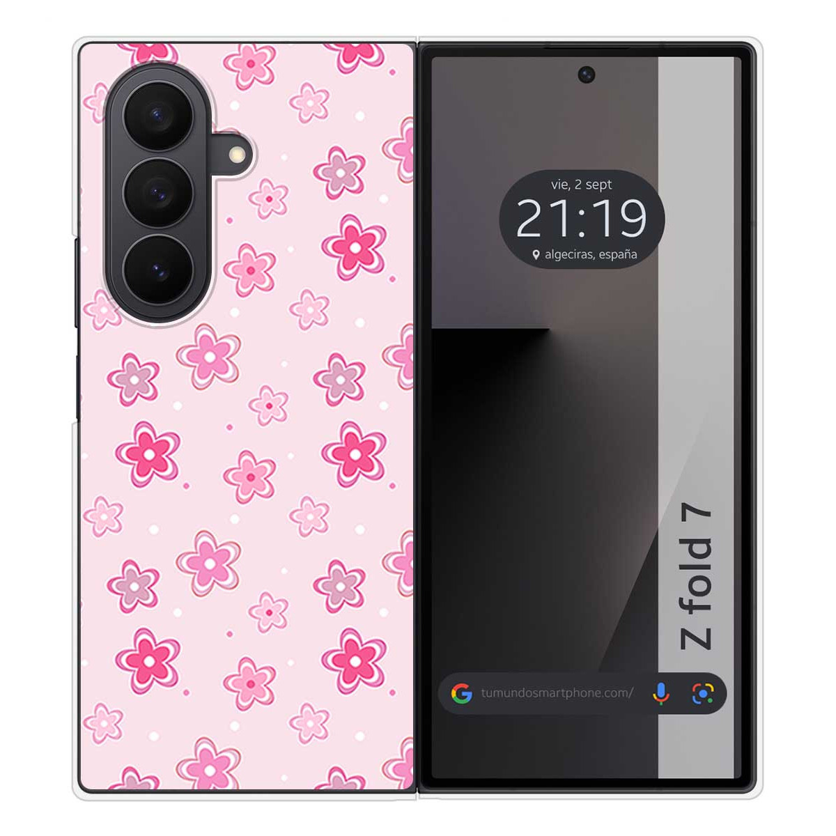 Funda Silicona para Samsung Galaxy Z Fold 7 5G diseño Flores Dibujos