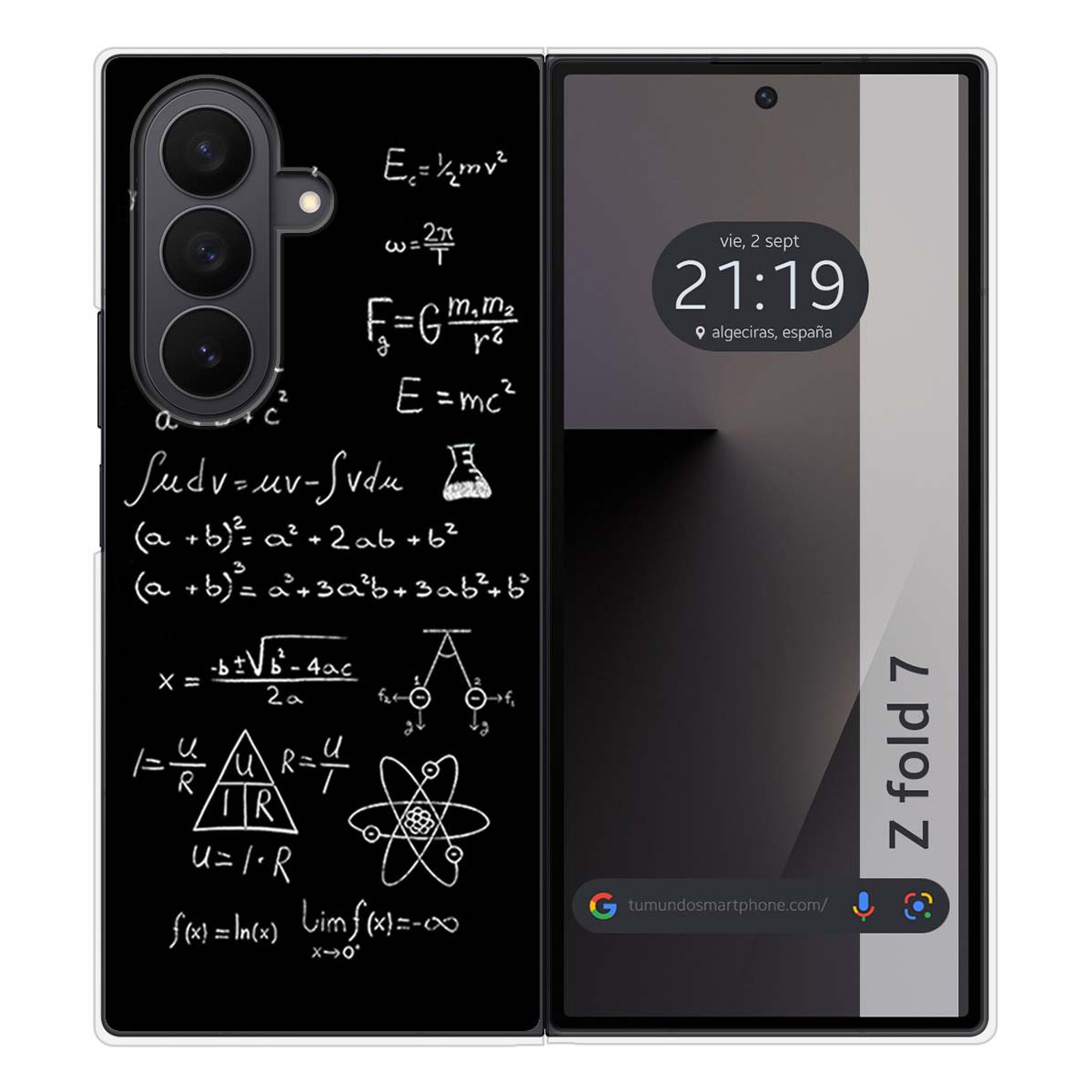 Funda Silicona para Samsung Galaxy Z Fold 7 5G diseño Formulas Dibujos