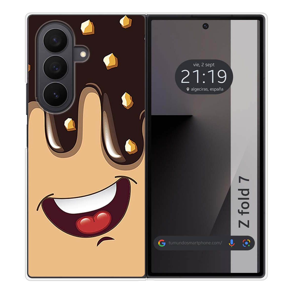 Funda Silicona para Samsung Galaxy Z Fold 7 5G diseño Helado Chocolate Dibujos