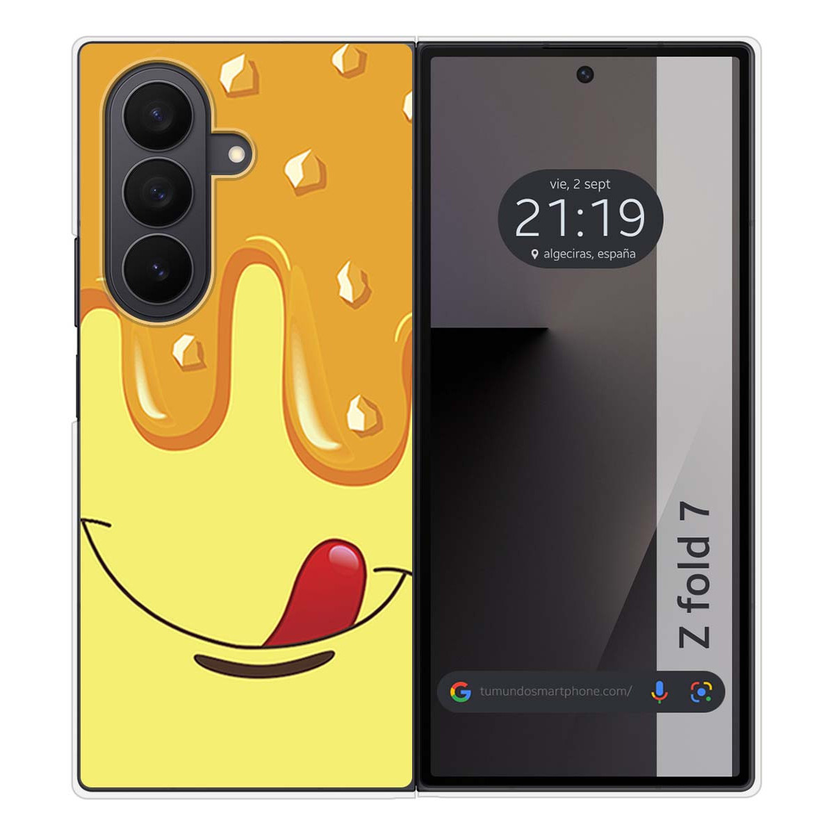 Funda Silicona para Samsung Galaxy Z Fold 7 5G diseño Helado Vainilla Dibujos