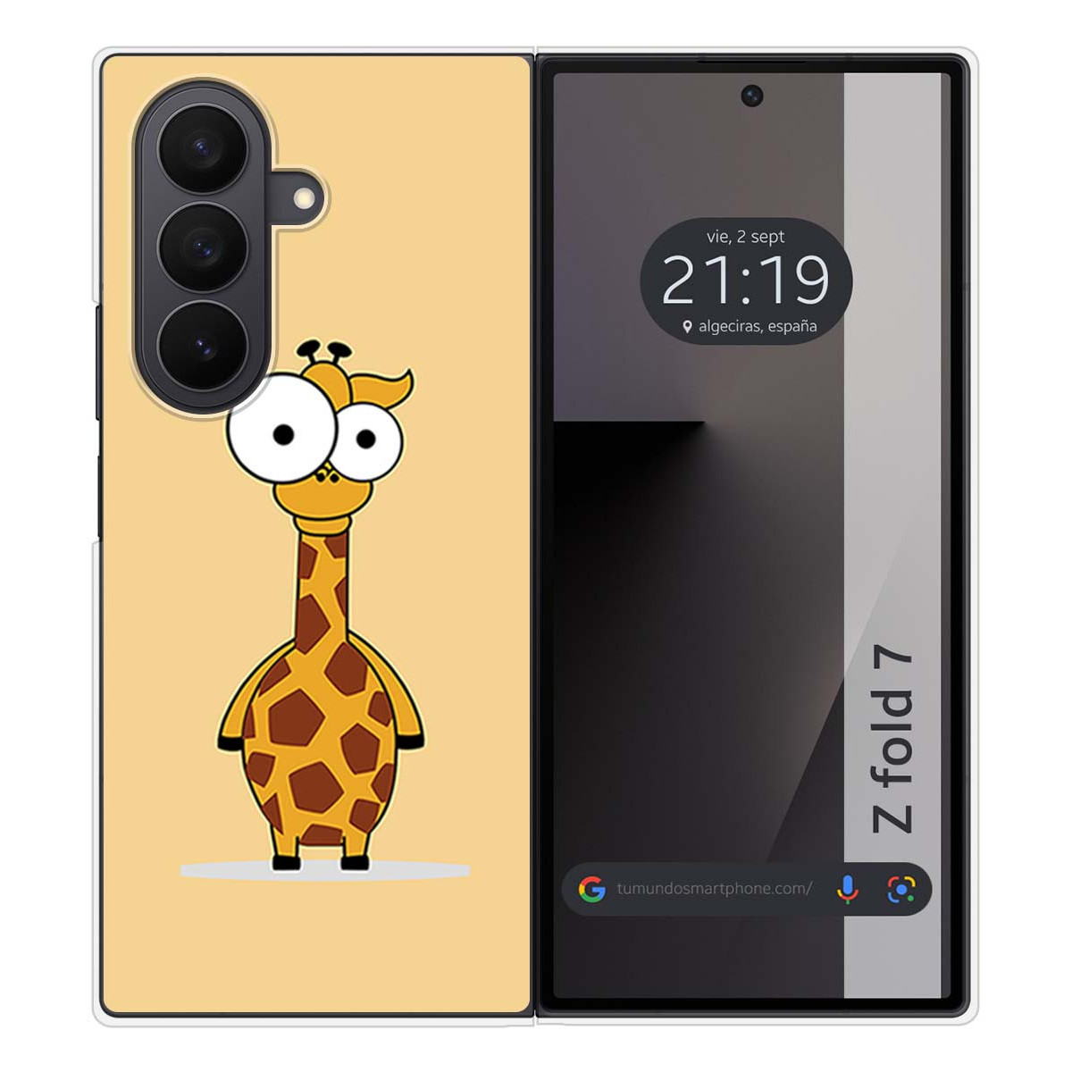 Funda Silicona para Samsung Galaxy Z Fold 7 5G diseño Jirafa Dibujos
