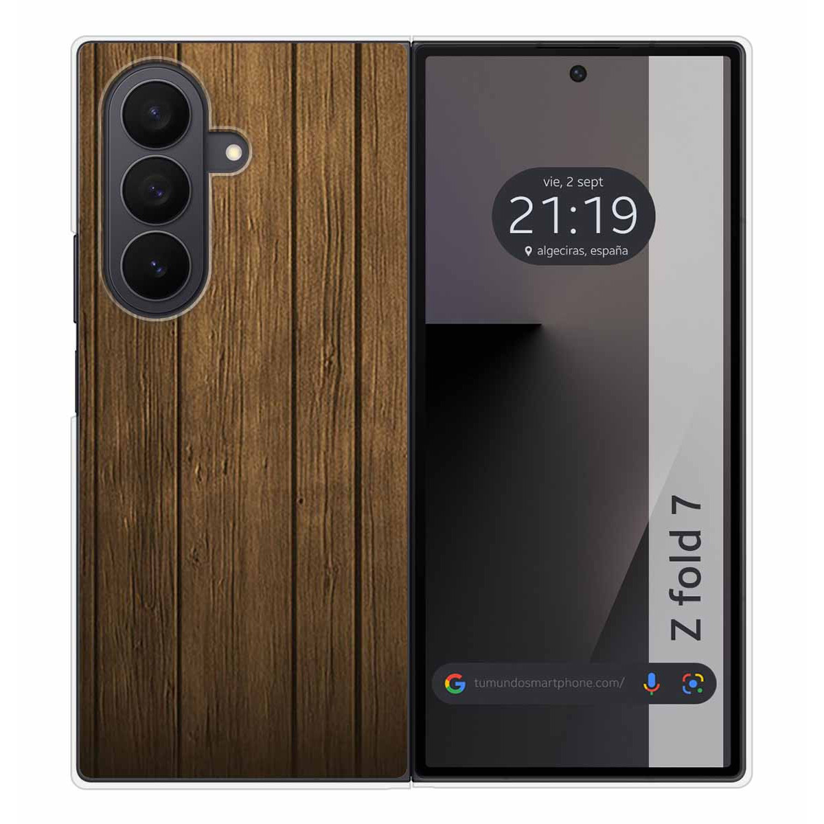 Funda Silicona para Samsung Galaxy Z Fold 7 5G diseño Madera Dibujos