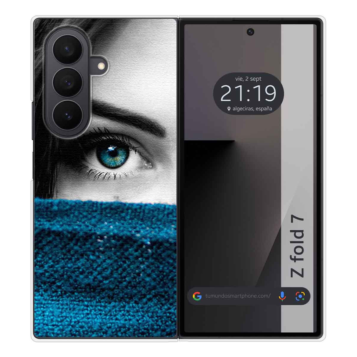Funda Silicona para Samsung Galaxy Z Fold 7 5G diseño Ojo Dibujos