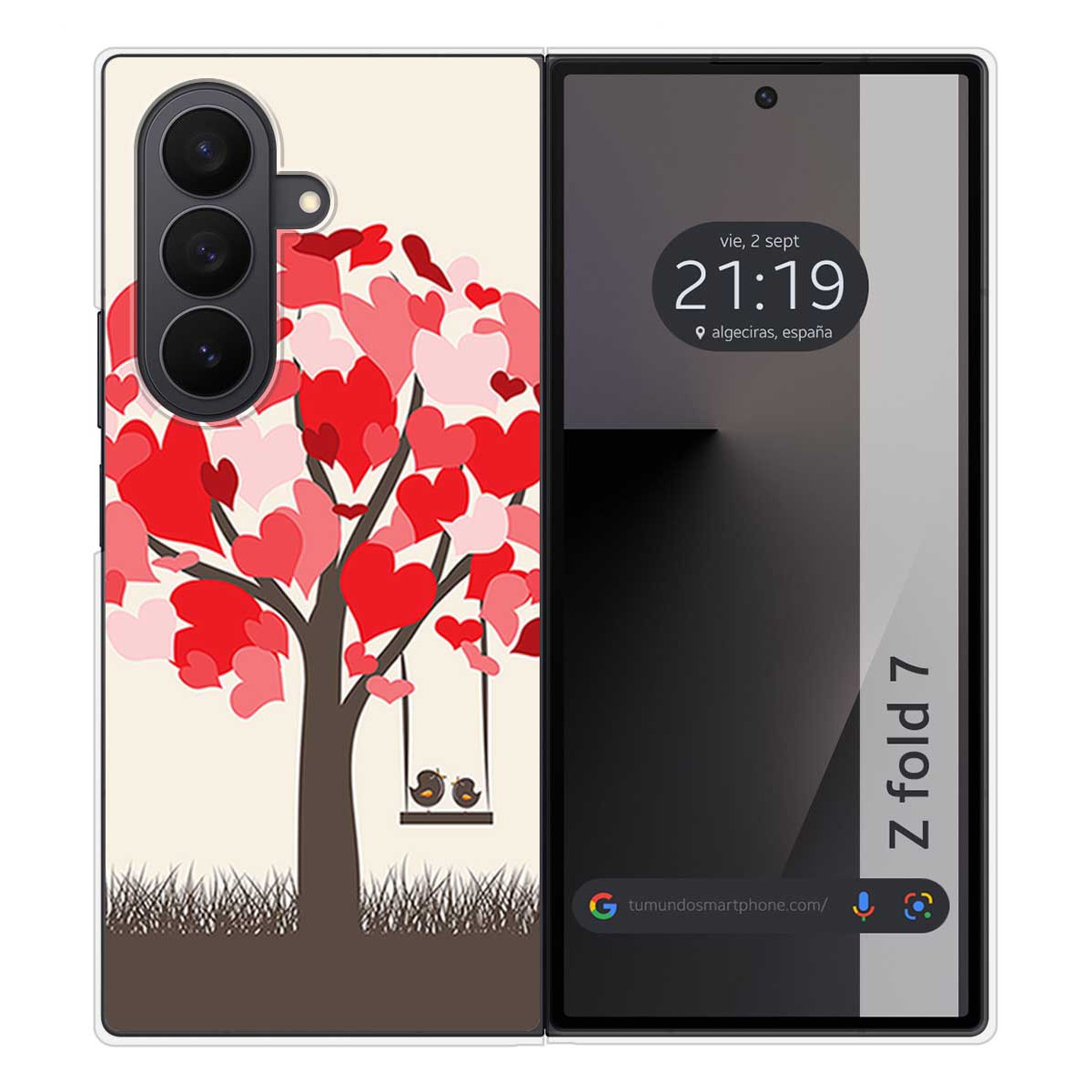 Funda Silicona para Samsung Galaxy Z Fold 7 5G diseño Pajaritos Dibujos