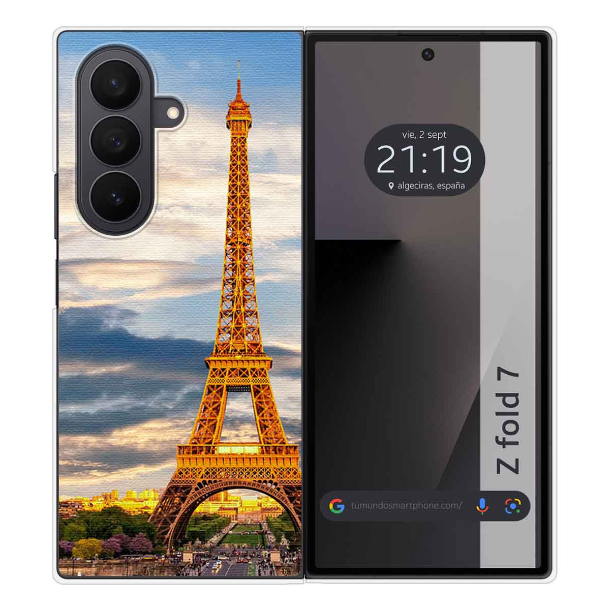 Funda Silicona para Samsung Galaxy Z Fold 7 5G diseño Paris Dibujos