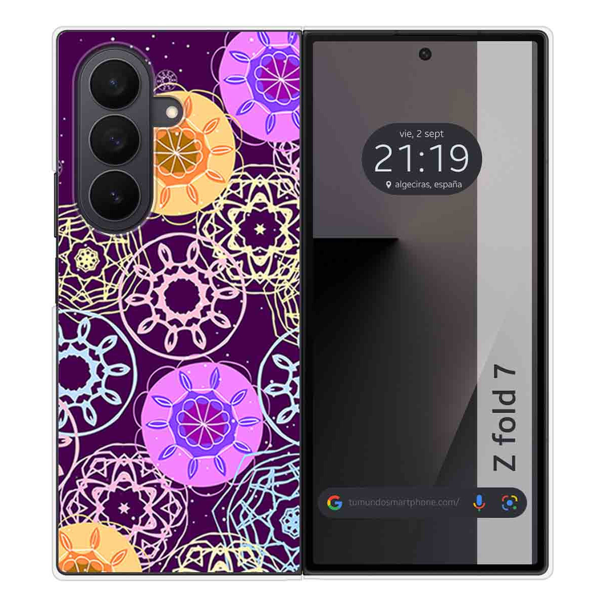 Funda Silicona para Samsung Galaxy Z Fold 7 5G diseño Radial Dibujos