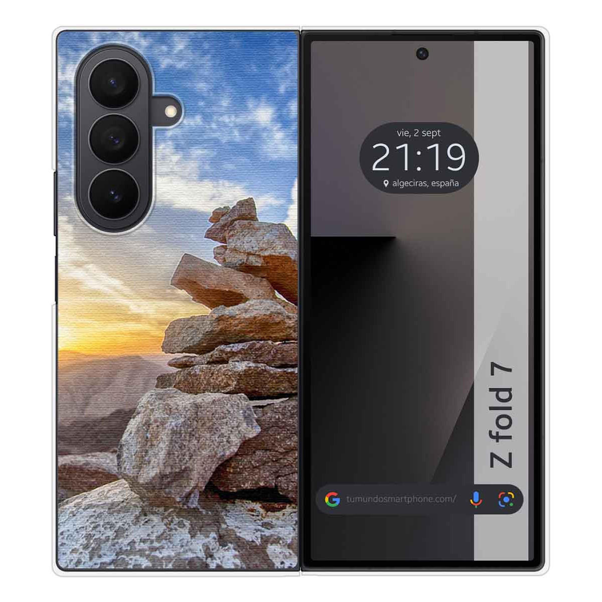 Funda Silicona para Samsung Galaxy Z Fold 7 5G diseño Sunset Dibujos