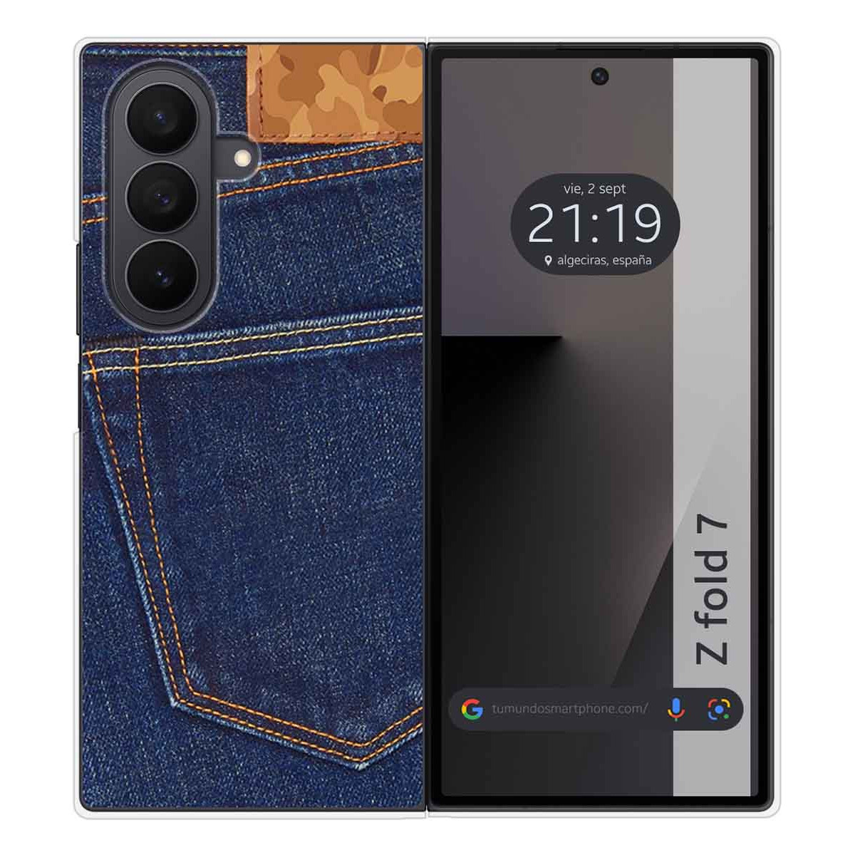 Funda Silicona para Samsung Galaxy Z Fold 7 5G diseño Vaquero Dibujos