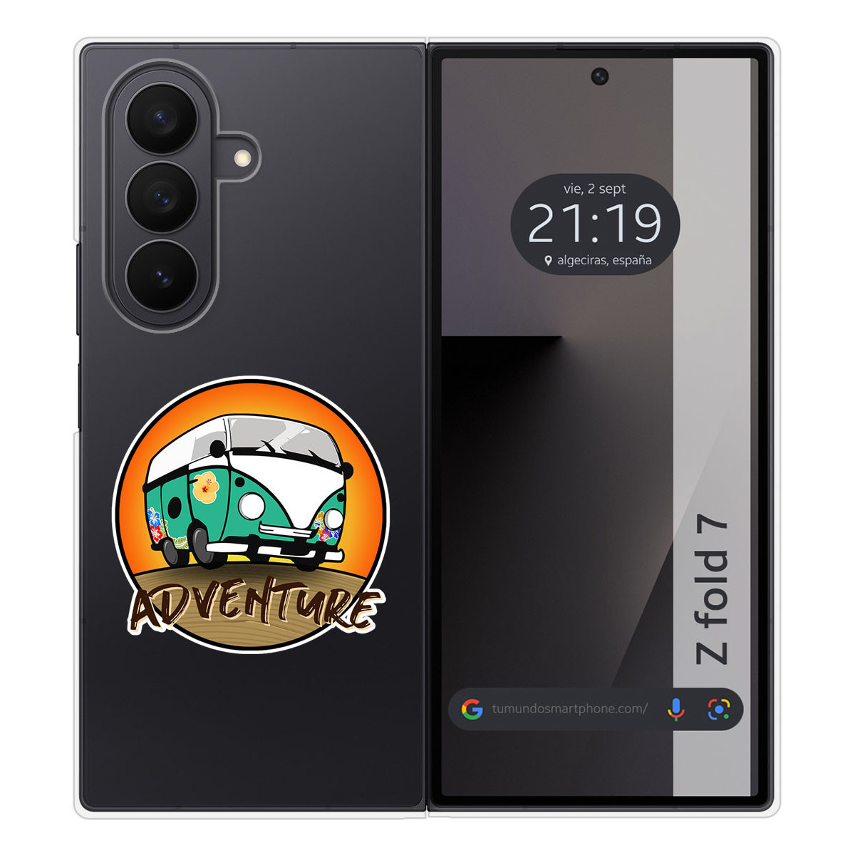 Funda Silicona para Samsung Galaxy Z Fold 7 5G diseño Adventure Dibujos