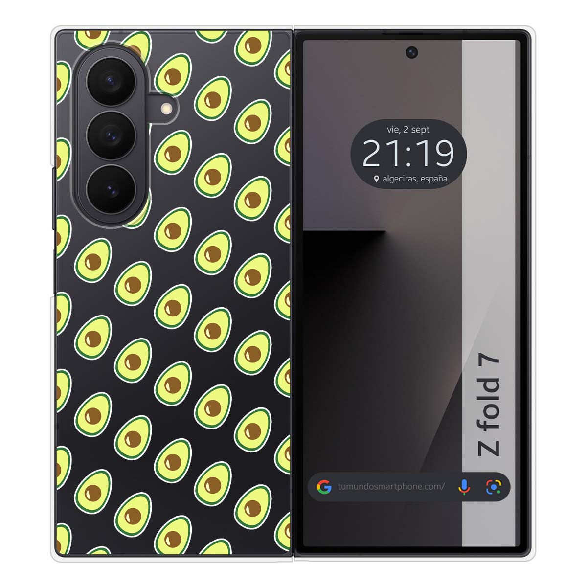 Funda Silicona para Samsung Galaxy Z Fold 7 5G diseño Aguacate Dibujos