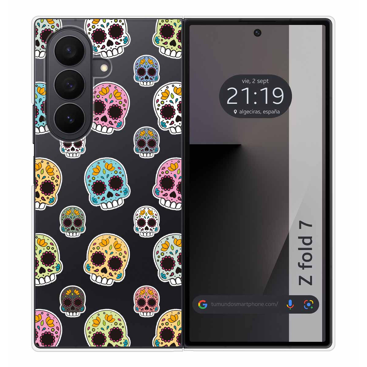 Funda Silicona para Samsung Galaxy Z Fold 7 5G diseño Catrina Dibujos