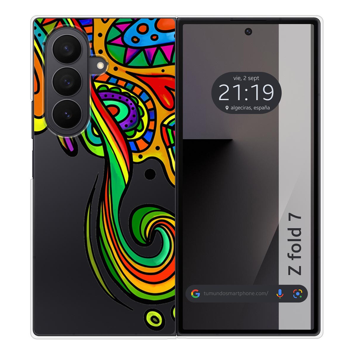 Funda Silicona para Samsung Galaxy Z Fold 7 5G diseño Colores Dibujos