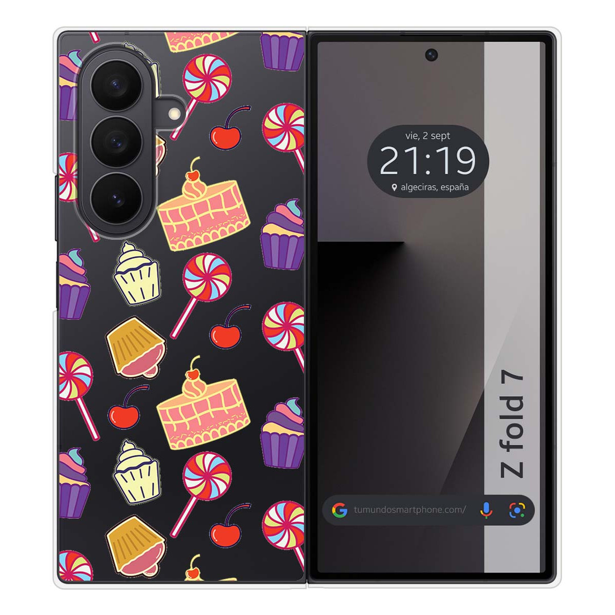 Funda Silicona para Samsung Galaxy Z Fold 7 5G diseño Dulces 01 Dibujos