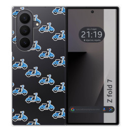 Funda Silicona para Samsung Galaxy Z Fold 7 5G diseño Scooter Dibujos