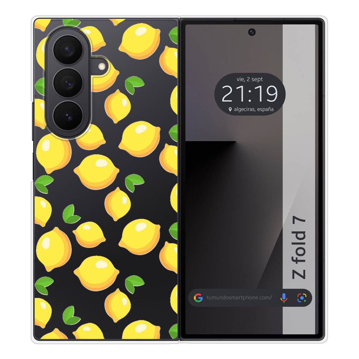 Funda Silicona para Samsung Galaxy Z Fold 7 5G diseño Limones Dibujos