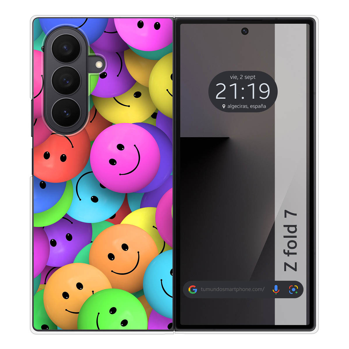 Funda Silicona para Samsung Galaxy Z Fold 7 5G diseño Smile Dibujos