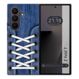 Funda Silicona para Samsung Galaxy Z Fold 7 5G diseño Zapatillas 01 Dibujos