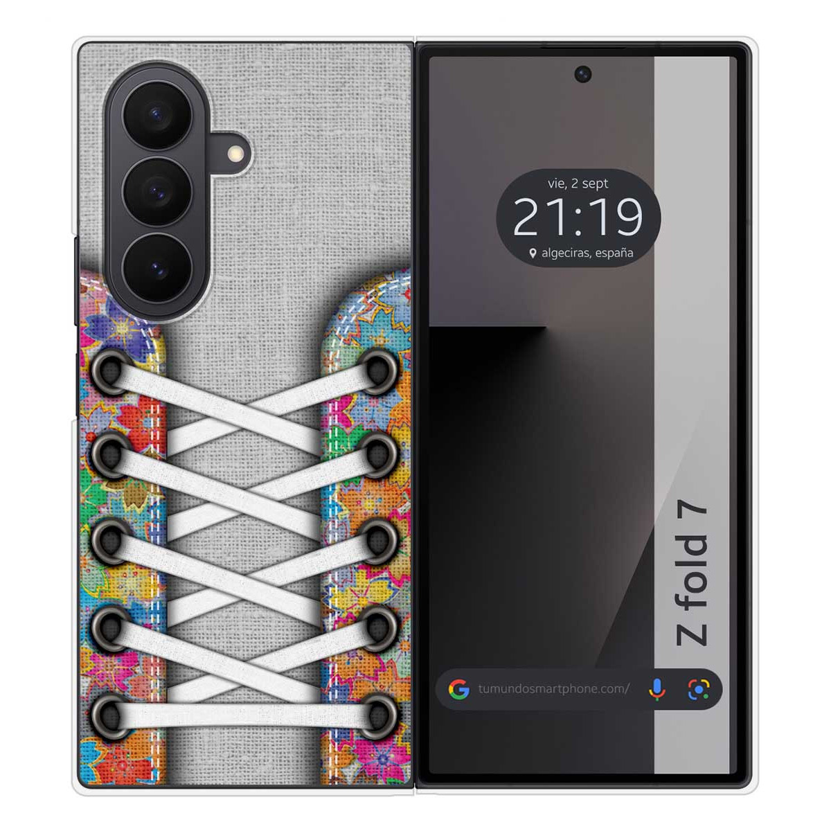 Funda Silicona para Samsung Galaxy Z Fold 7 5G diseño Zapatillas 04 Dibujos