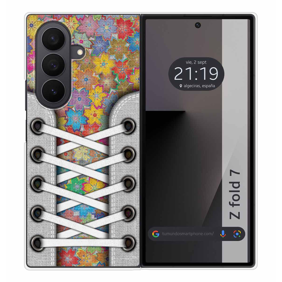 Funda Silicona para Samsung Galaxy Z Fold 7 5G diseño Zapatillas 05 Dibujos