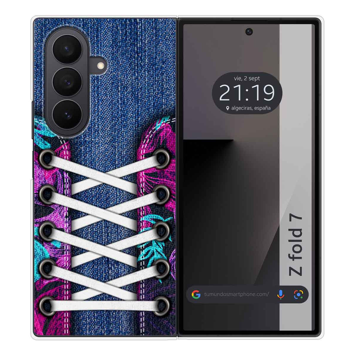 Funda Silicona para Samsung Galaxy Z Fold 7 5G diseño Zapatillas 06 Dibujos