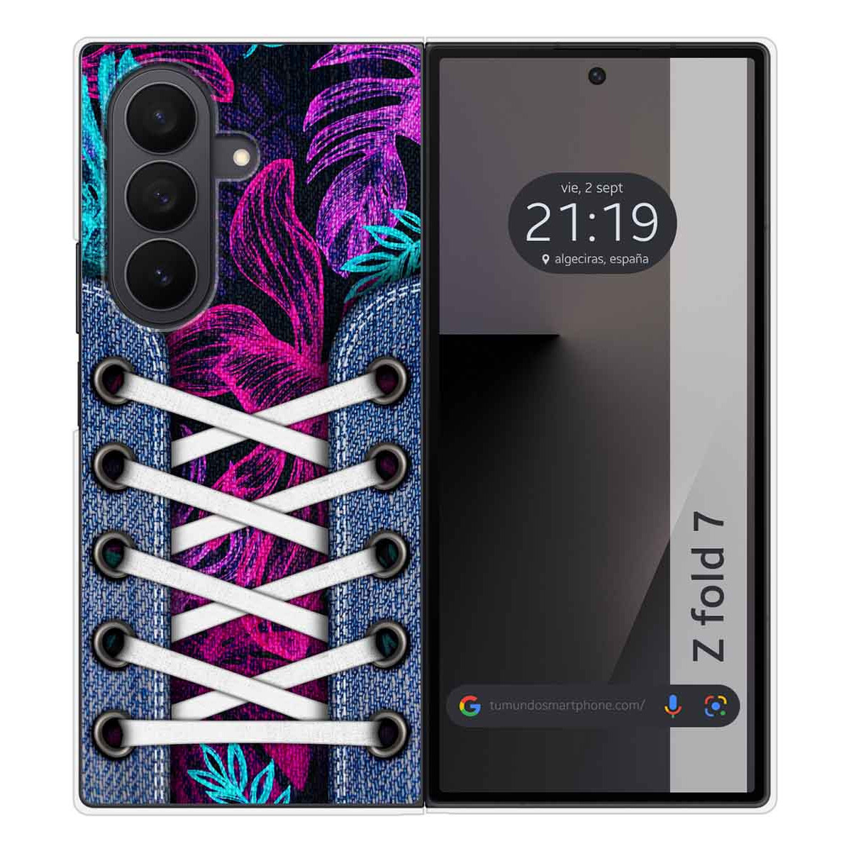 Funda Silicona para Samsung Galaxy Z Fold 7 5G diseño Zapatillas 07 Dibujos