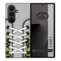 Funda Silicona para Samsung Galaxy Z Fold 7 5G diseño Zapatillas 08 Dibujos