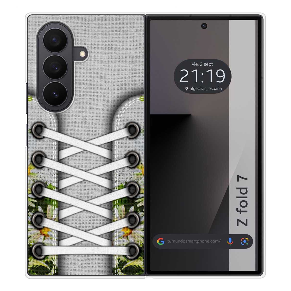 Funda Silicona para Samsung Galaxy Z Fold 7 5G diseño Zapatillas 08 Dibujos