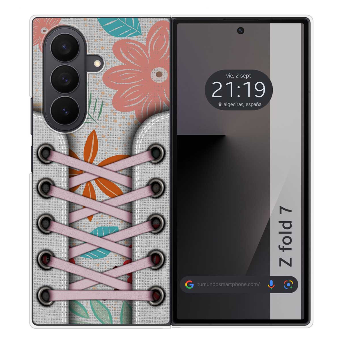 Funda Silicona para Samsung Galaxy Z Fold 7 5G diseño Zapatillas 09 Dibujos