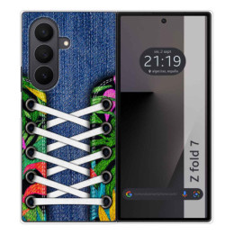 Funda Silicona para Samsung Galaxy Z Fold 7 5G diseño Zapatillas 13 Dibujos