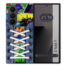 Funda Silicona para Samsung Galaxy Z Fold 7 5G diseño Zapatillas 14 Dibujos