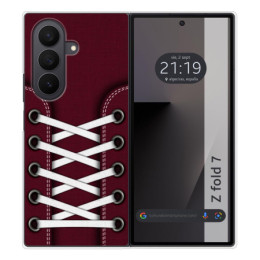 Funda Silicona para Samsung Galaxy Z Fold 7 5G diseño Zapatillas 17 Dibujos