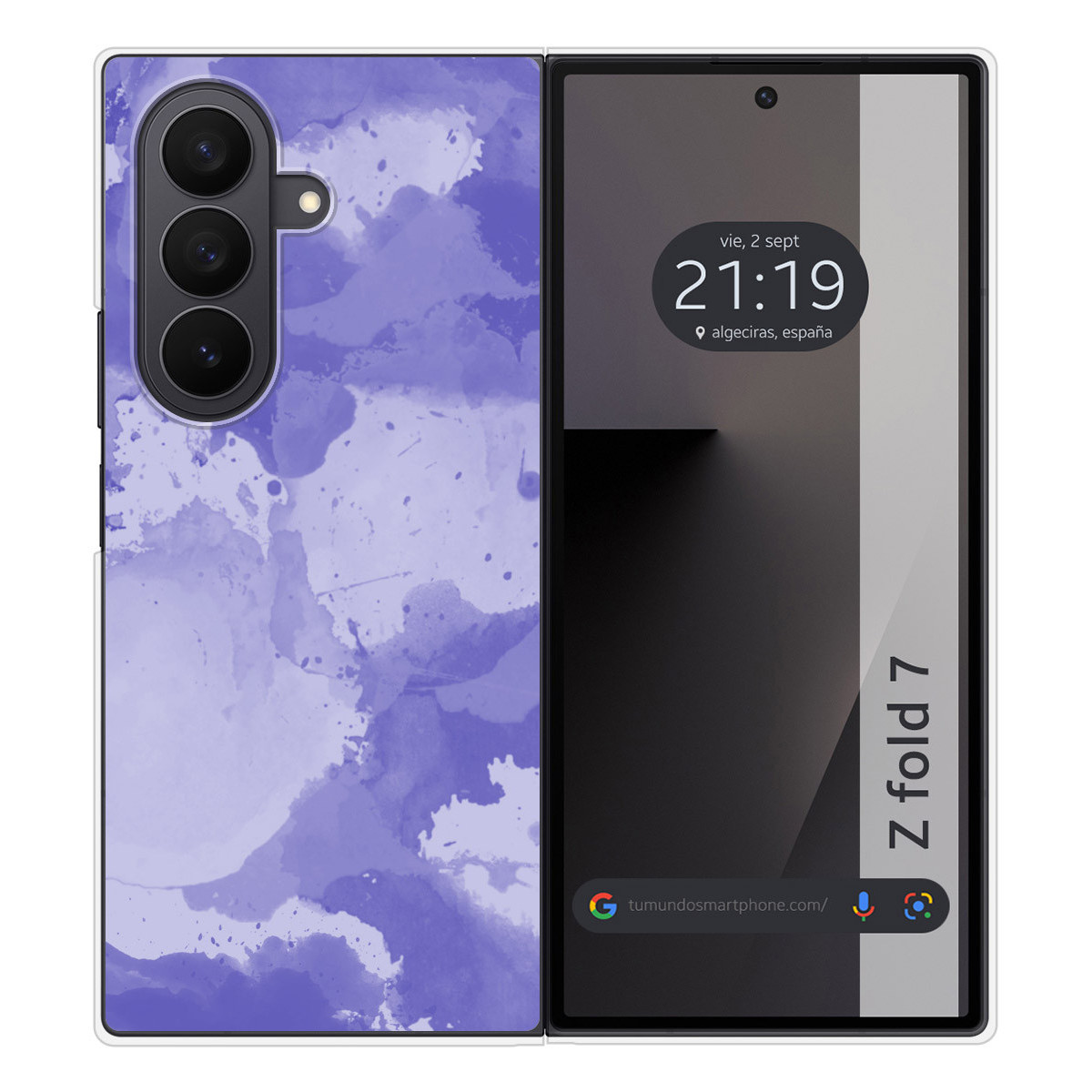 Funda Silicona para Samsung Galaxy Z Fold 7 5G diseño Acuarela 01 Dibujos