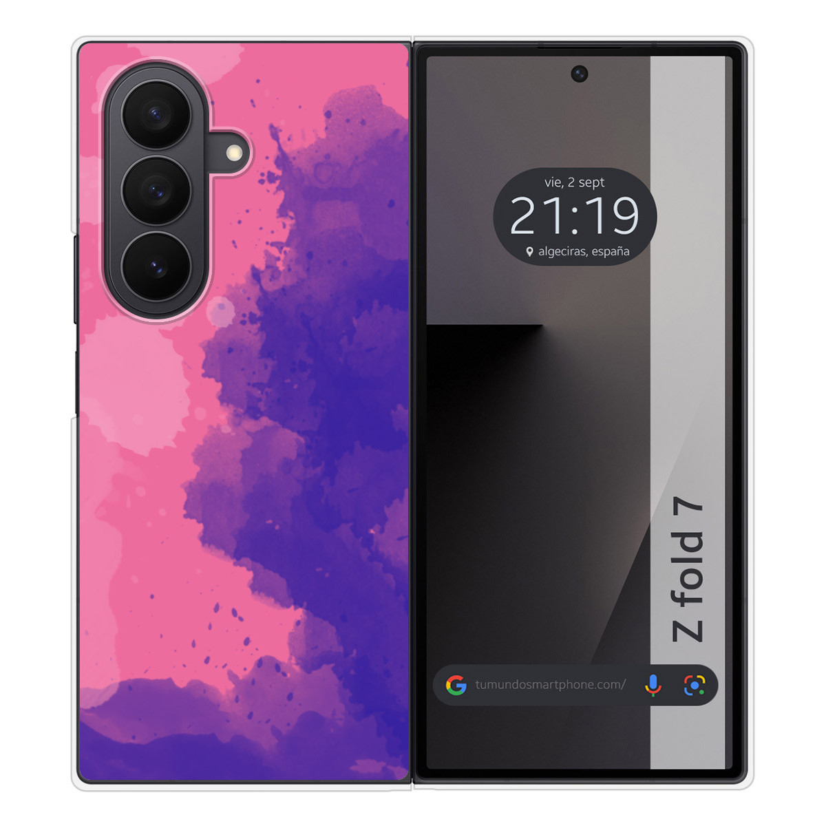 Funda Silicona para Samsung Galaxy Z Fold 7 5G diseño Acuarela 07 Dibujos