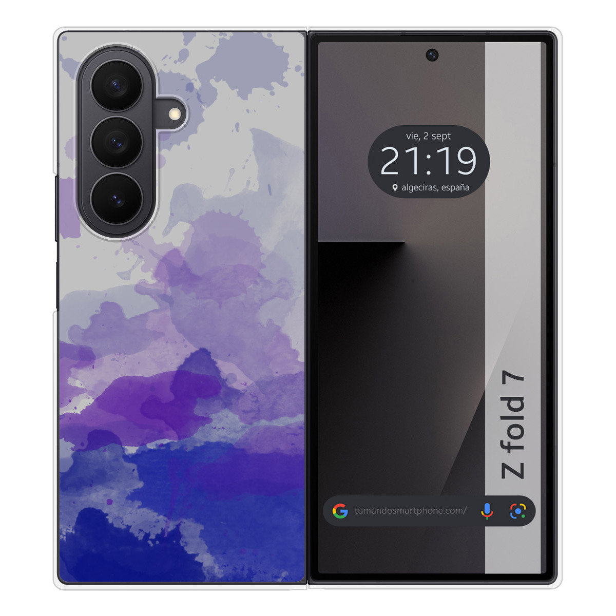 Funda Silicona para Samsung Galaxy Z Fold 7 5G diseño Acuarela 09 Dibujos