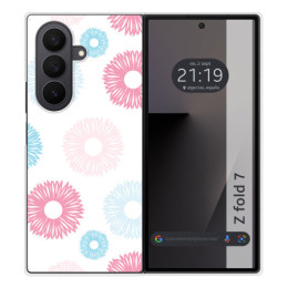 Funda Silicona para Samsung Galaxy Z Fold 7 5G diseño Flores 06 Dibujos