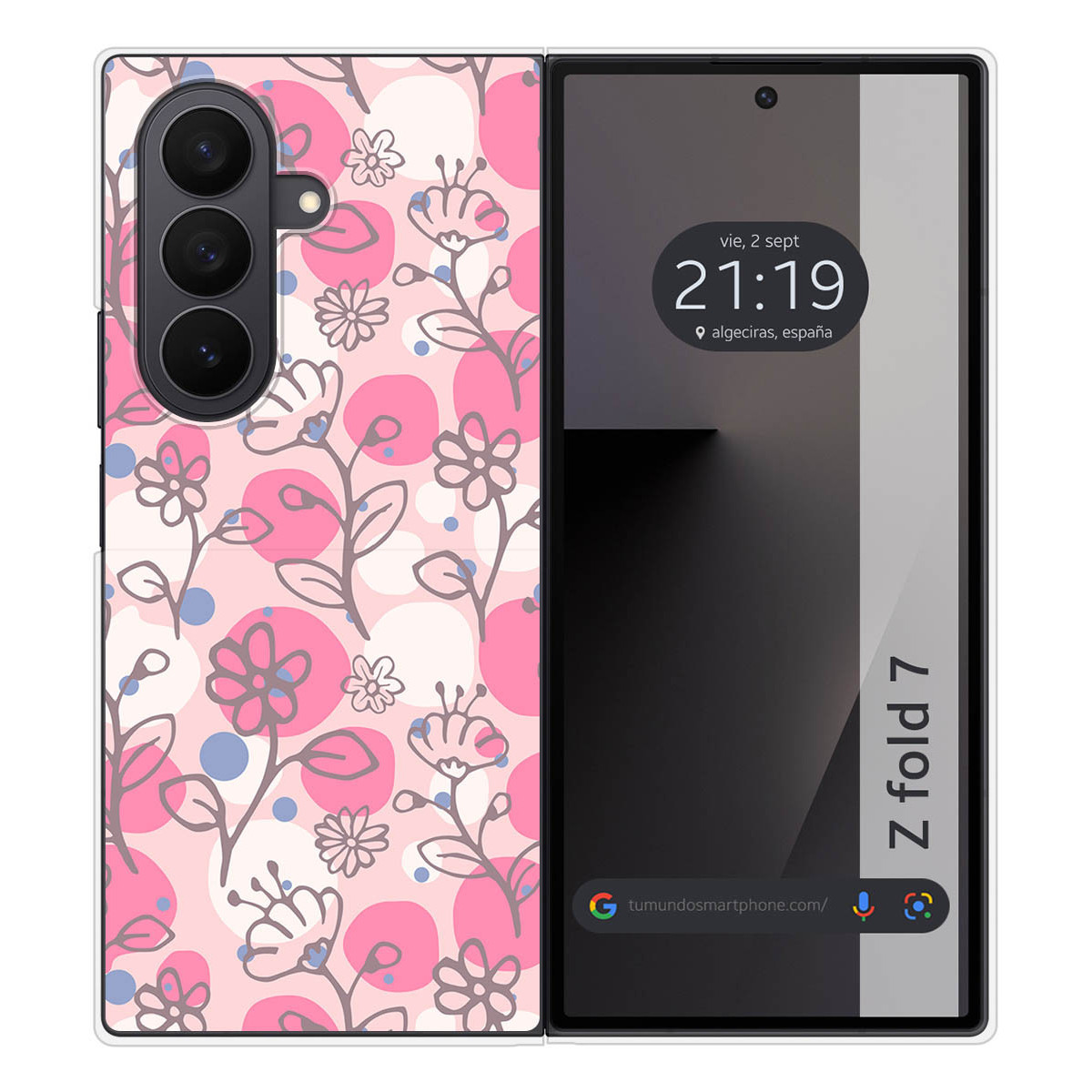 Funda Silicona para Samsung Galaxy Z Fold 7 5G diseño Flores 07 Dibujos