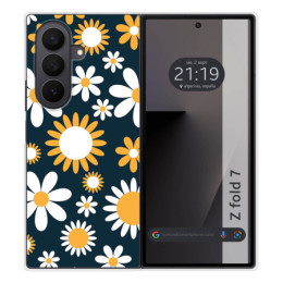 Funda Silicona para Samsung Galaxy Z Fold 7 5G diseño Flores 08 Dibujos