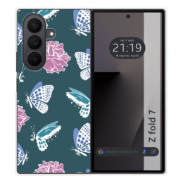 Funda Silicona para Samsung Galaxy Z Fold 7 5G diseño Flores 10 Dibujos