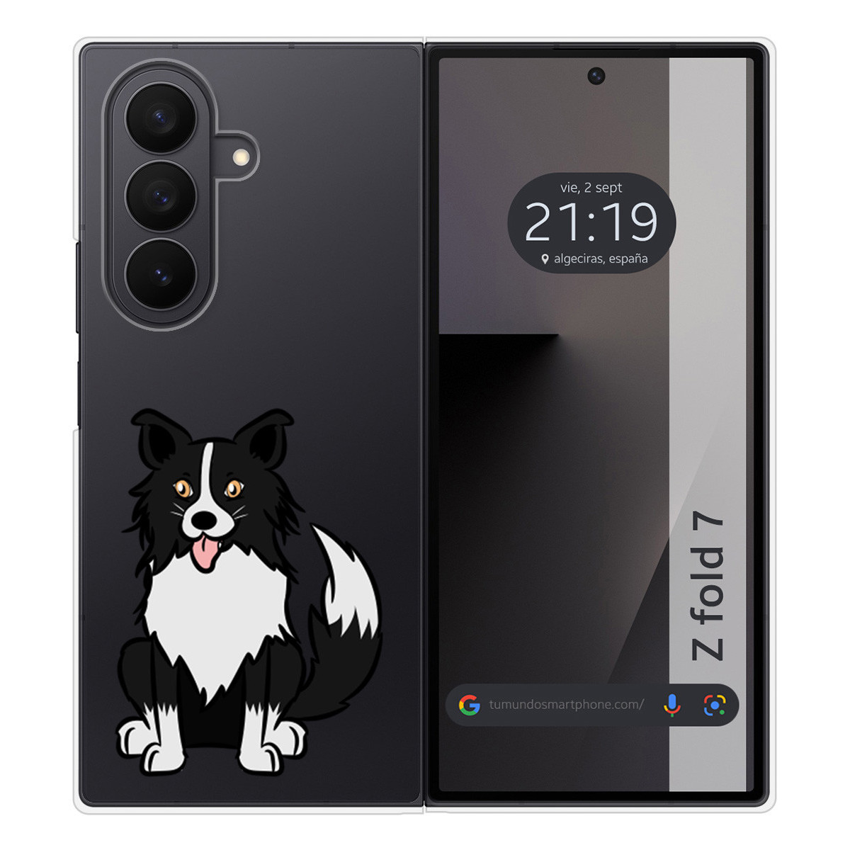 Funda Silicona para Samsung Galaxy Z Fold 7 5G diseño Perros 01 Dibujos