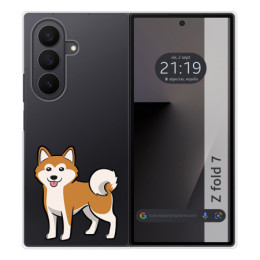 Funda Silicona para Samsung Galaxy Z Fold 7 5G diseño Perros 02 Dibujos