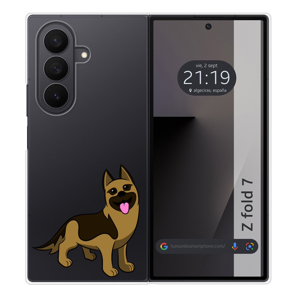 Funda Silicona para Samsung Galaxy Z Fold 7 5G diseño Perros 03 Dibujos