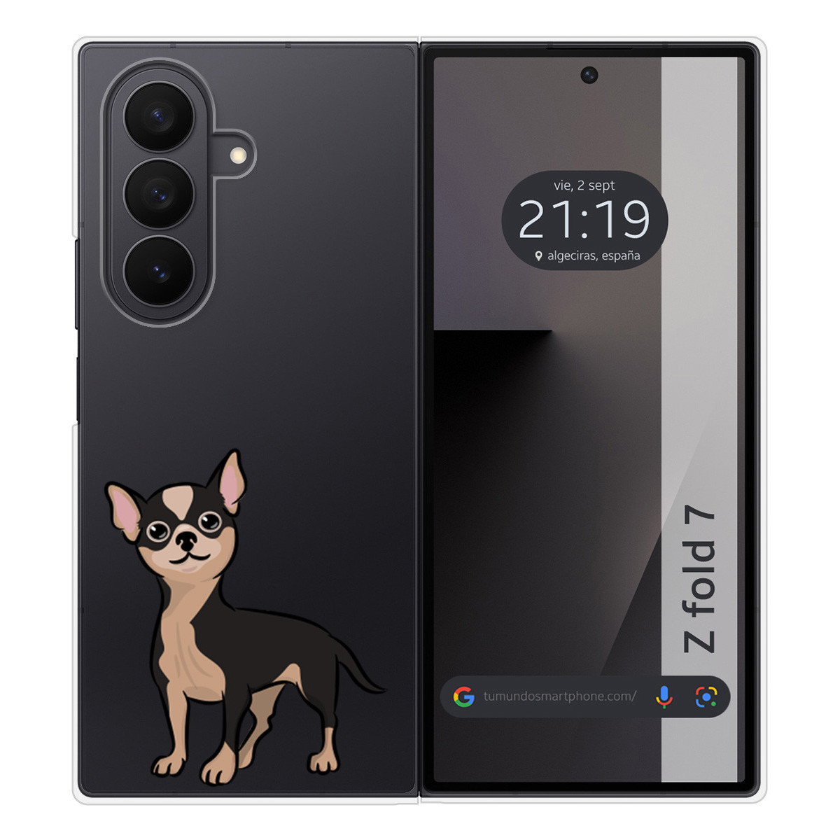 Funda Silicona para Samsung Galaxy Z Fold 7 5G diseño Perros 05 Dibujos