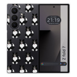 Funda Silicona para Samsung Galaxy Z Fold 7 5G diseño Perros 07 Dibujos
