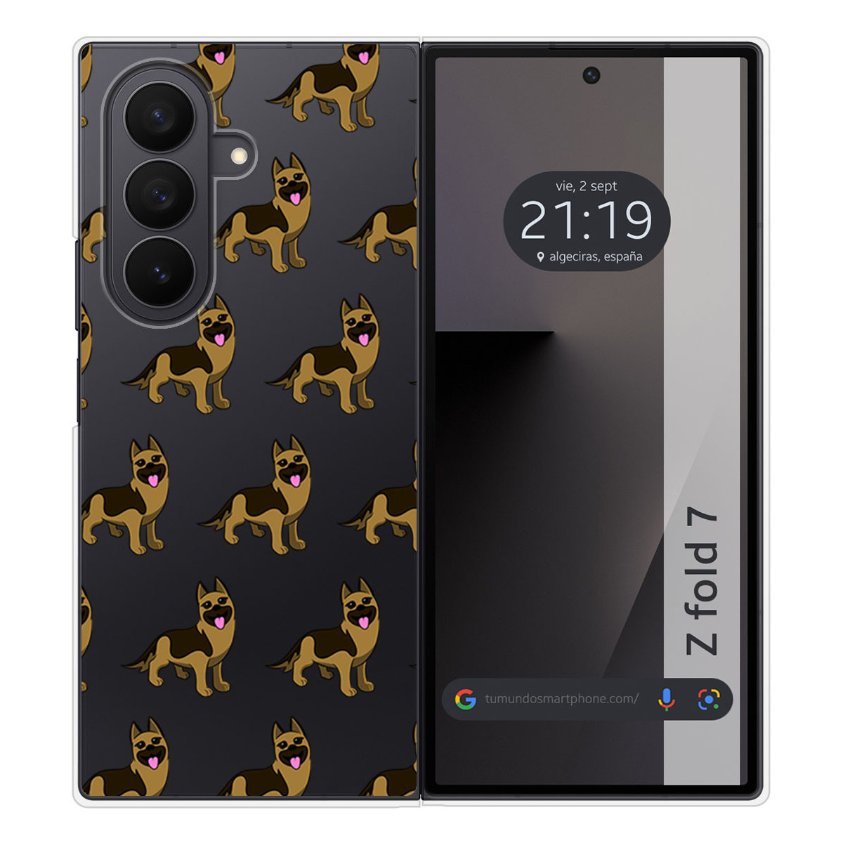 Funda Silicona para Samsung Galaxy Z Fold 7 5G diseño Perros 09 Dibujos